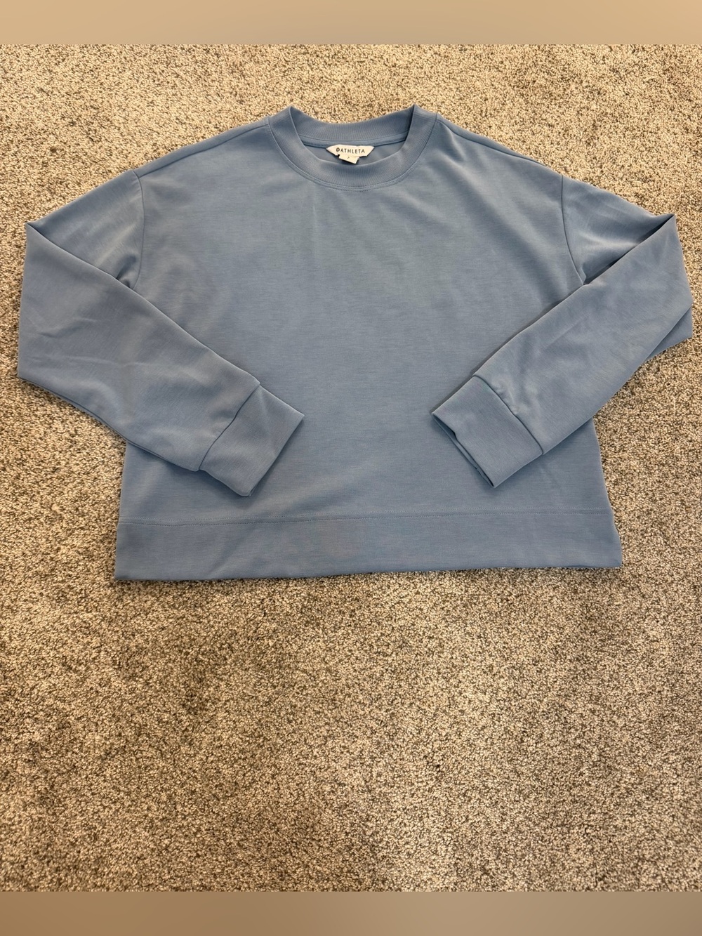 blue crewneck